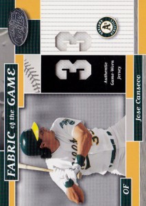 2002 Leaf Certified Fabric of the Game Jersey number /33   