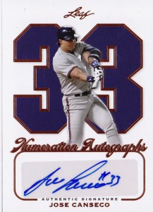 2012 Leaf Numeration Autographs /33   