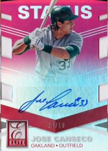 2015 Panini Elite Pink Status Die-Cut Signatures Autograph /10        