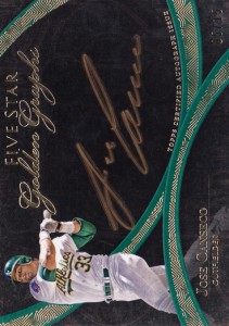 2014 Topps Five Star Golden Graphs #FSGGJC Autograph Green /15   