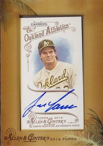 2014 Topps Allen & Ginter Framed Mini Autograph          