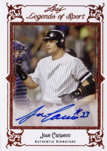 2012 Leaf Legends of Sport #BA-JC2 Autograph    