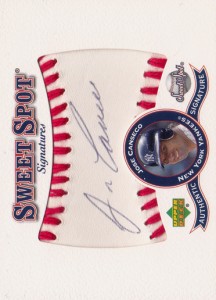 2001 Sweet Spot Signatures Autograph       