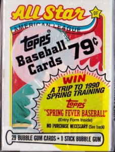 1989 Topps #401 Cello Pack                  