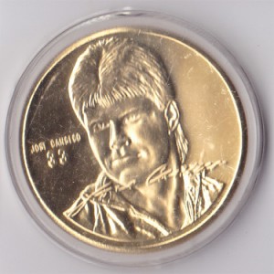 1999 Highland Mint Coin Gold Plated /21 (NOT polished embossed face area)      