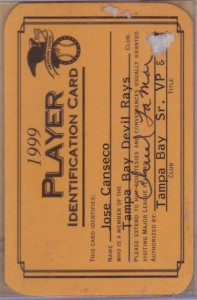 1999 Player Identification Card      