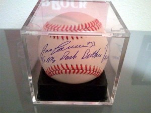 1989 World Series Personalized Autographed Baseball      