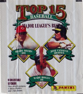 1989 Panini Top 15 Pack Wrapper    