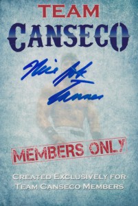 2015 Team Canseco Pass Autographed Back Custom     