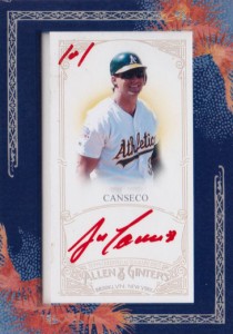 2011 Topps Allen & Ginter Framed Mini  Red Ink Autograph Custom          