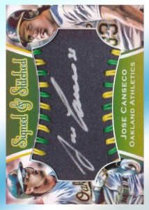 2015 Between the Stitches Silver Ink Autograph Sweet Spot Style Custom            