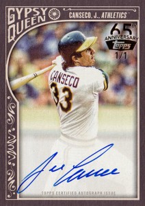 2016 TOPPS 65TH 2015 Gypsy Queen BUYBACK GOLD FOIL Autograph 1/1                 