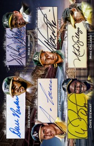 1989 World Series Jumbo 12x Signature Booklet Right Side Custom                     