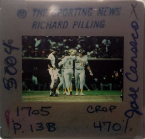 1989 Sporting News World Series Richard Pilling Original Slide                 