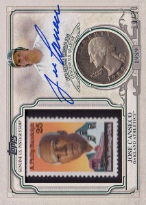 2016 Topps Stamp / Coin / Autograph /10                          