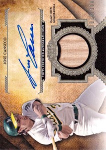 2017 Tier One Relic Autograph /100                    