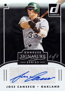 2016 Donruss Signature Series Autograph Black 1/1      