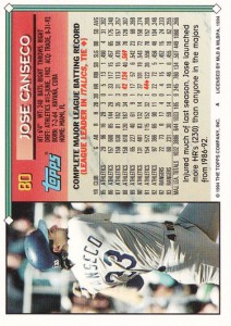 1994 Topps A* on the Back Extremely Rare    