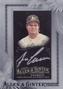 2016 Topps Allen & Ginter X Framed Mini Autograph            