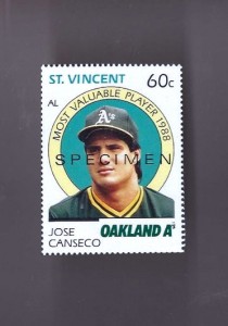 1989 ST. VINCENT STAMP VERTICAL Specimen VAR     