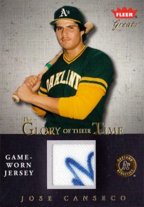 2004 FLEER GREATS OF THE GAME GLORY OF THEIR TIME Signature Jersey       