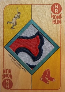 2017 Red Sox Wood Booklet Patch Auto Custom Panel 1          
