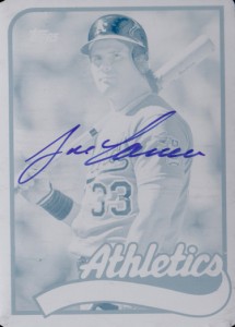 2014 TOPPS ARCHIVES FAN FAVORITES AUTOGRAPHS #FFAJC Cyan Printing Plate Autograph 1/1          