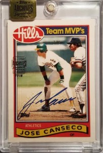 2016 Topps Archives Signature Series 1989 Topps Hills /5        