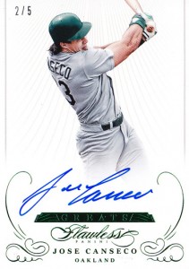 2016 Flawless Greats Autograph Green /5                           