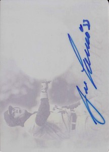 2014 LEAF Q MEMORABILIA AUTOGRAPHS JUMBO BAT Autograph Yellow Printing Plate 1/1          