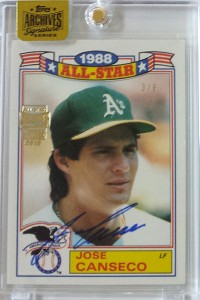 2016 Topps Archives Signature Series 1989 Topps Glossy All-Star /6             