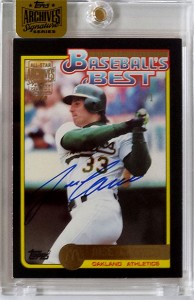 2016 Topps Archives Signature Series 1992 Topps McDonalds Baseball's Best 1/1            