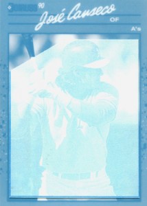 1990 Donruss Blue Line Paper Proof 