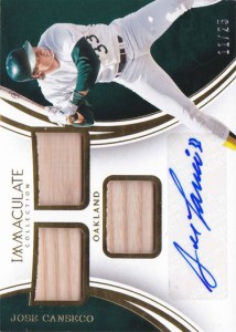 2016 immaculate 3x bat autograph / gold /25  