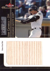 2002 Fleer Maximum Jumbo Bat /100 