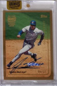 2016 Topps Archives Signature Series 1999 Topps #80 /27