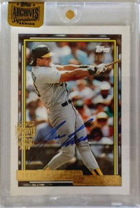 2016 Topps Archives Signature Series 1992 Topps #100 Gold /8            