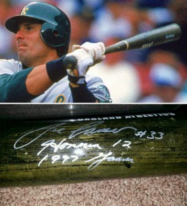Game Used Autographed Home Run Bat      