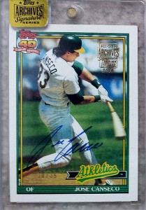 2016 TOPPS ARCHIVES SIGNATURE SERIES 1991 Topps #700 /35          