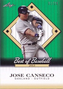 2013 Leaf Best of Baseball /25             