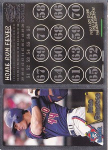 1998 Pacific Crown Royale HR Fever #'s showing  /374       