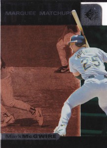 1997 SP Marquee Matchups with McGwire     