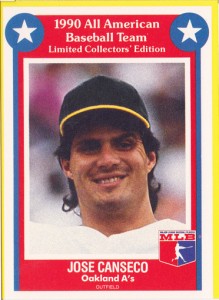 1990 All-American Baseball Team Oversized yellow border variation       