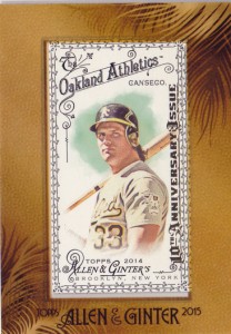 2015 Topps Allen & Ginter Mini framed Black buyback 10th anniv.       