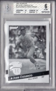 1991 Donruss #50 Black/White Paper Proof   