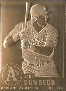 2002 Danbury Mint Gold #132 (on the A's)     