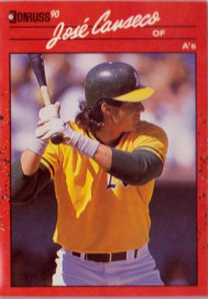 1990 Donruss #125 splatter variation INC.          