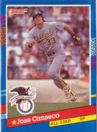 1991 Donruss #50 (says A's on the back) INC           