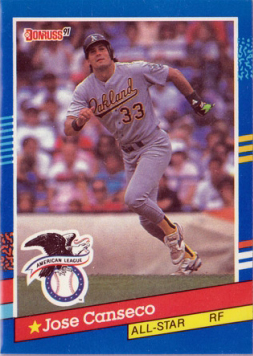 1991 Donruss #50 (says AL on the back, not A's) INC.           