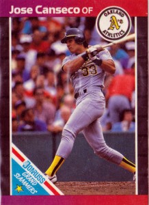 1989 Donruss Grand Slammers Back Stripe Variation          